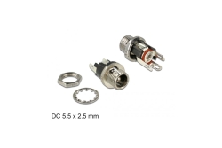 DELOCK Steckverbinder DC 5.5x2.5x9.5mm Bu zum Einbau