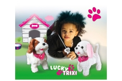 Jamara Plüschhund Lucky RC Weiß/Braun 27MHz