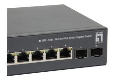 LevelOne PoE+Switch 8xGE PoE/2xSFP 70W WebSmart managed