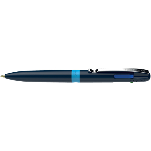 Vierfarbkugelschreiber Take 4 - dokumentenecht, M, blau