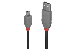 LINDY USB 2.0 Kabel Typ A/Micro-B Anthra Line M/M 2m