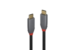 LINDY USB 3.1 Kabel Typ C/C 5A PD Anthra Line M/M 1.5m
