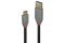 LINDY USB 3.1 Kabel Typ A/C 5A PD Anthra Line M/M 1m