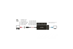 DELOCK Adapter USB-C > VGA/HDMI/DVI/DP St/Bu schwarz