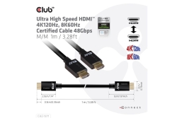 Club3D HDMI-Kabel A -> A 2.1 Ultra High Speed 10K HDR 1m retail
