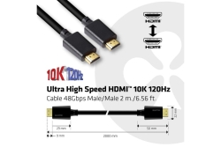 Club3D HDMI-Kabel A -> A 2.1 Ultra High Speed 10K HDR 2m retail