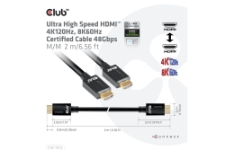 Club3D HDMI-Kabel A -> A 2.1 Ultra High Speed 10K HDR 2m retail