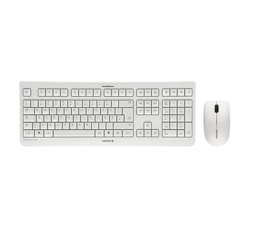 CHERRY DW3000 Wireless Maus&Tastatur DE weiß/grau