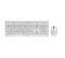 CHERRY DW3000 Wireless Maus&Tastatur DE weiß/grau