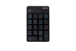 Logilink Keypad wireless, mit 18 Tasten, black