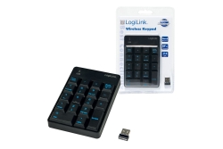 Logilink Keypad wireless, mit 18 Tasten, black