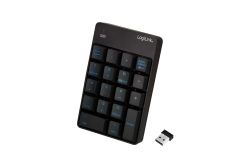 Logilink Keypad wireless, mit 18 Tasten, black
