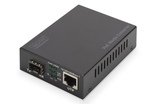 DIGITUS Konverter Gigabit PoE Media SFP/RJ45