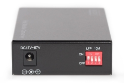 DIGITUS Konverter Gigabit PoE Multim. Media RJ45/SC MM PSE