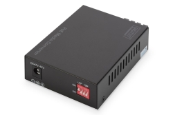 DIGITUS Konverter Gigabit PoE Singlem.Media RJ45/SC SM PSE