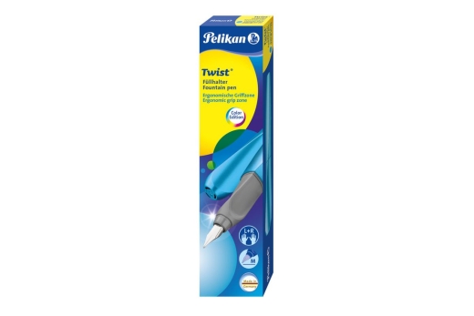 Pelikan Füllhalter Twist P457 M Frosted blue +1GTP Faltschachtel