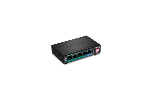 TRENDnet Switch 5-Port Gbit PoE+ long range 200m 32W Metall