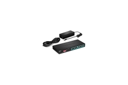 TRENDnet Switch 8-port Gbit PoE+ long range 200m 65W Metall