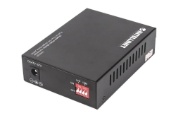 INTELLINET Gigabit PoE + Medienkonverter SC Singlemode 20km