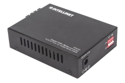 INTELLINET Gigabit PoE + Medienkonverter SC Singlemode 20km