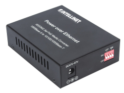 INTELLINET Gigabit PoE + Medienkonverter RJ45 SFP 120km