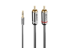 LINDY Audiokabel an Phono 3.5mm Cromo line 2m