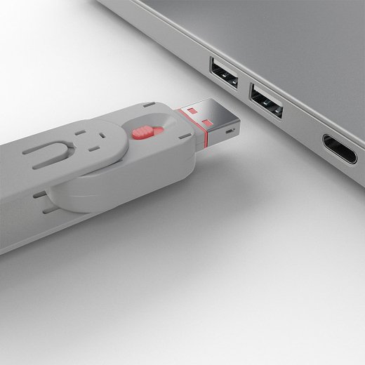 LINDY Schlüssel für USB Typ A Port Schloss pink
