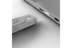 LINDY Schlüssel für USB Typ A Port Schloss weiß