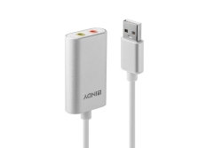 LINDY Audioadapter USB Typ A 3.5mm