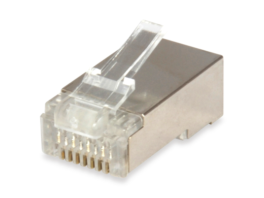 Equip Steckersatz Cat6 geschirmt RJ45 100Stk transp. Polybeutel