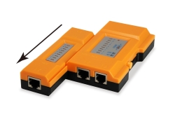 Equip Kabeltester für RJ45/RJ12/RJ11 orange