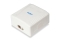 Equip Aufputzdose Cat6 2-Port 2x RJ45 UTP RAL 9010 ws Polybeutel