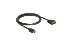 DELOCK Kabel HDMI > DVI 24+1 bidirektional 1.50m schwarz