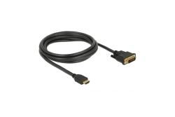 DELOCK Kabel HDMI > DVI 24+1 bidirektional 2.00m schwarz