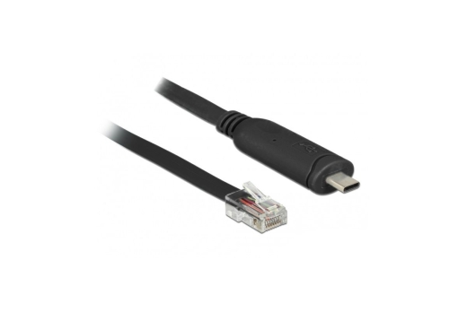 DELOCK Adapter USB2.0/C St > Seriell RS232 RJ45 St 2.0m schw