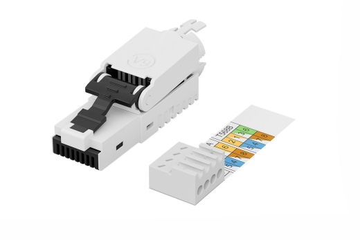 DIGITUS RJ45-Stecker Cat6a für Feldanwendungen ungeschirmt