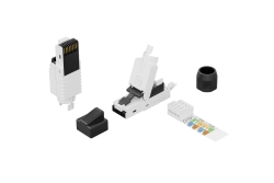 DIGITUS RJ45-Stecker Cat6a für Feldanwendungen ungeschirmt