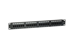 Equip 19 Patchpanel 24xRJ45 Cat5e UTP 1U 100MHz RAL9005