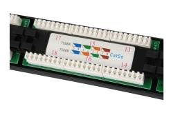 Equip 19 Patchpanel 24xRJ45 Cat5e UTP 1U 100MHz RAL9005