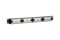 Equip 19 Patchpanel 24xRJ45 Cat5e UTP 1U 100MHz RAL9005