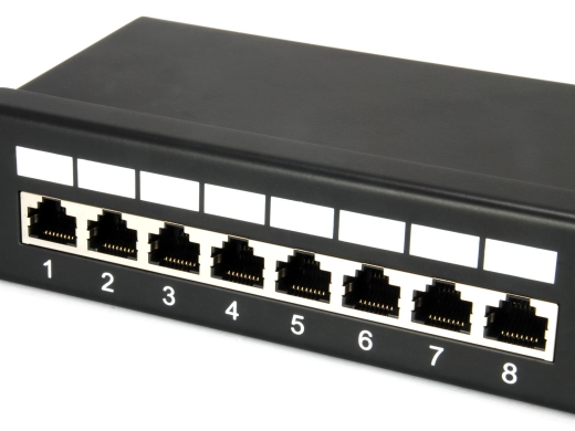 Equip 19 Patchpanel 24xRJ45 Cat5e FTP 1U 100MHz RAL9005