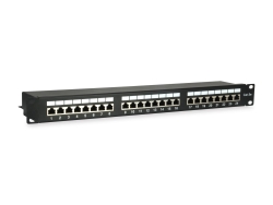 Equip 19 Patchpanel 24xRJ45 Cat5e FTP 1U 100MHz RAL9005