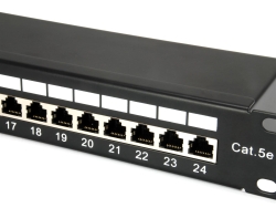 Equip 19 Patchpanel 24xRJ45 Cat5e FTP 1U 100MHz RAL9005