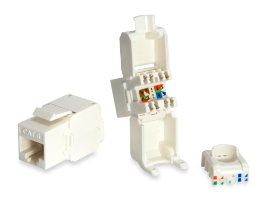 Equip Keystone Jack ungeschirmt Cat6 LSA wzf.8Stk sw