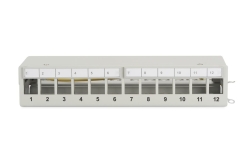 DIGITUS Patchpanel 1HE 12-Port Modular Desktop SOHO grau