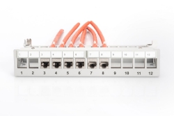 DIGITUS Patchpanel 1HE 12-Port Modular Desktop SOHO grau