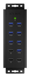 Hub 7-Port IcyBox USB 3.0 IB-HUB1703-QC3 inkl. 3 Ladeports