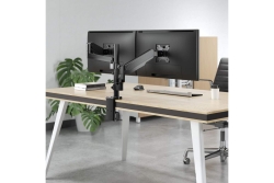 MANHATTAN Monitorhalterung mit Gasdruckfeder für 2x17-32