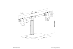 Neomounts TIS 10-27 2TFT 1Gelenk schw. Max.12KG