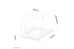 Neomounts Deskstand Laptop/IPAD-Ständer schwarz